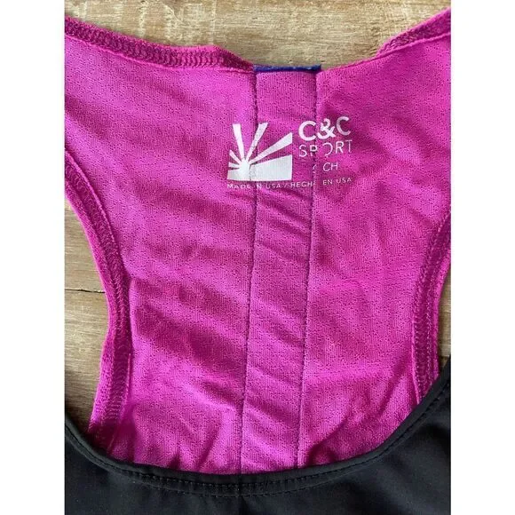 C&C pink black block Sport Tank Top - Picture 3 of 4